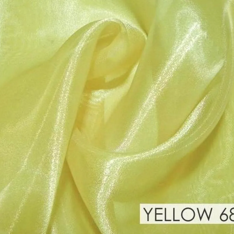 Crystal Organza Drapery Panels (58" Wide) / 64 Colors