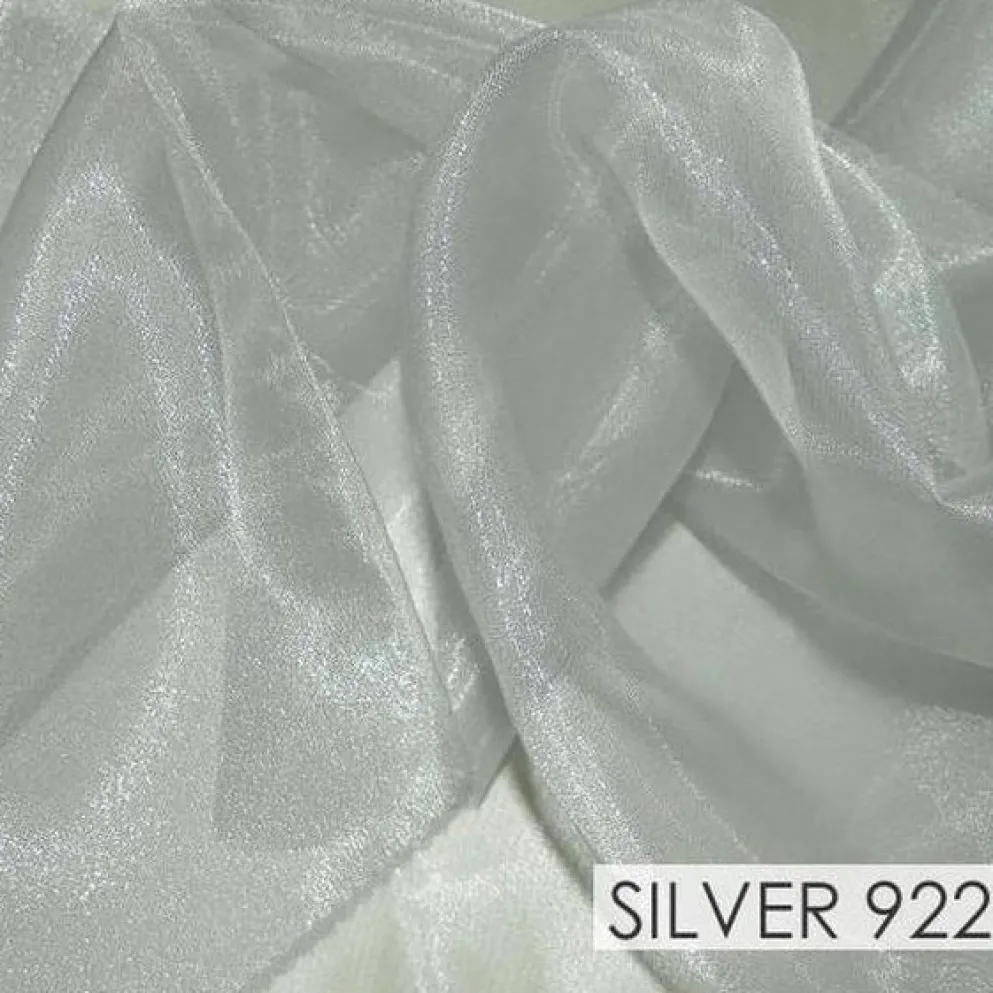 Crystal Organza Drapery Panels (58" Wide) / 64 Colors