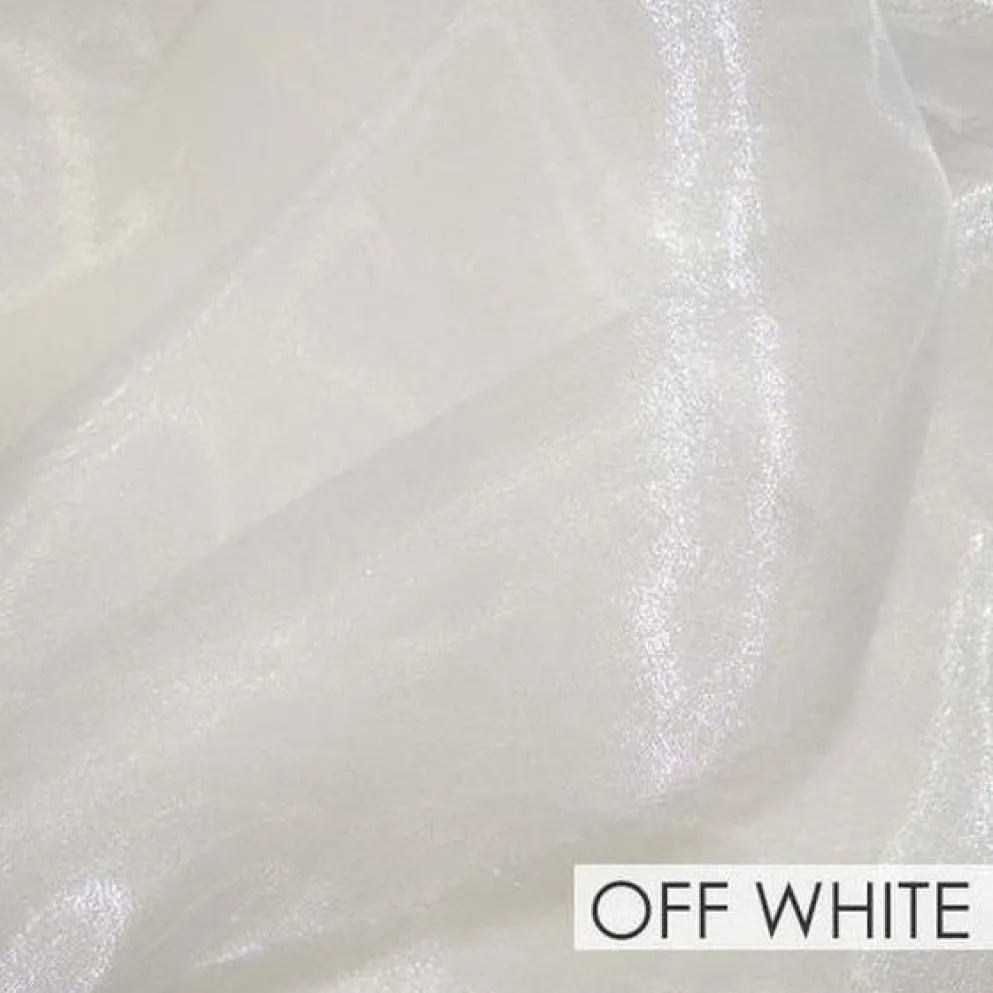 Crystal Organza Drapery Panels (58" Wide) / 64 Colors