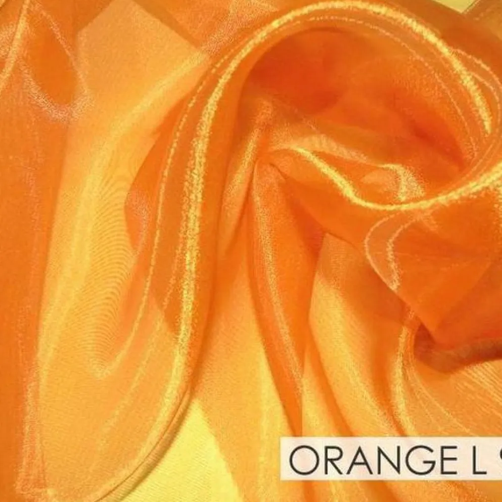 Crystal Organza Drapery Panels (58" Wide) / 64 Colors