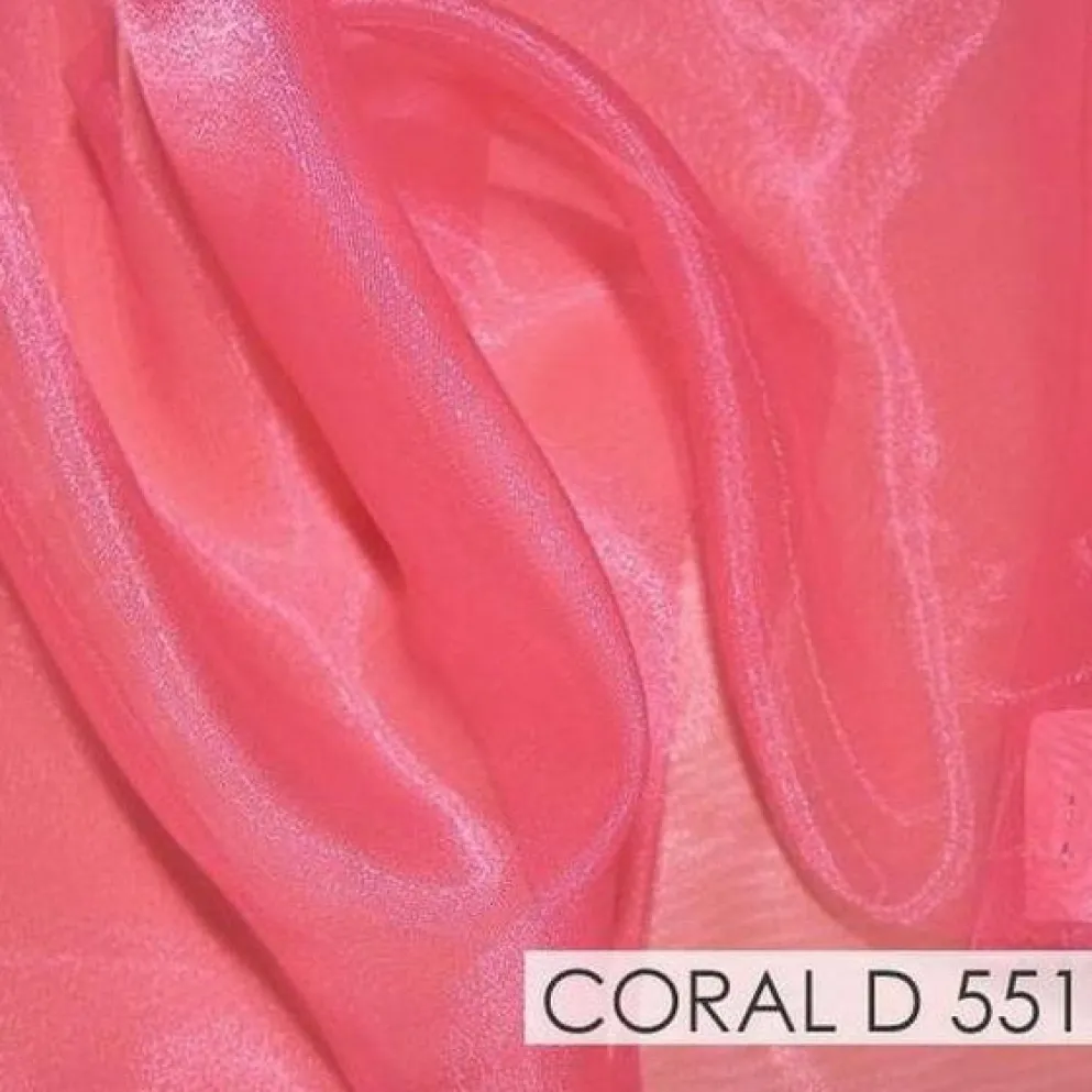 Crystal Organza Drapery Panels (58" Wide) / 64 Colors