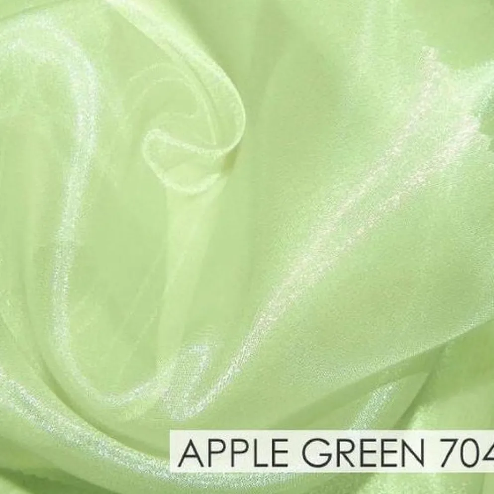 Crystal Organza Drapery Panels (58" Wide) / 64 Colors