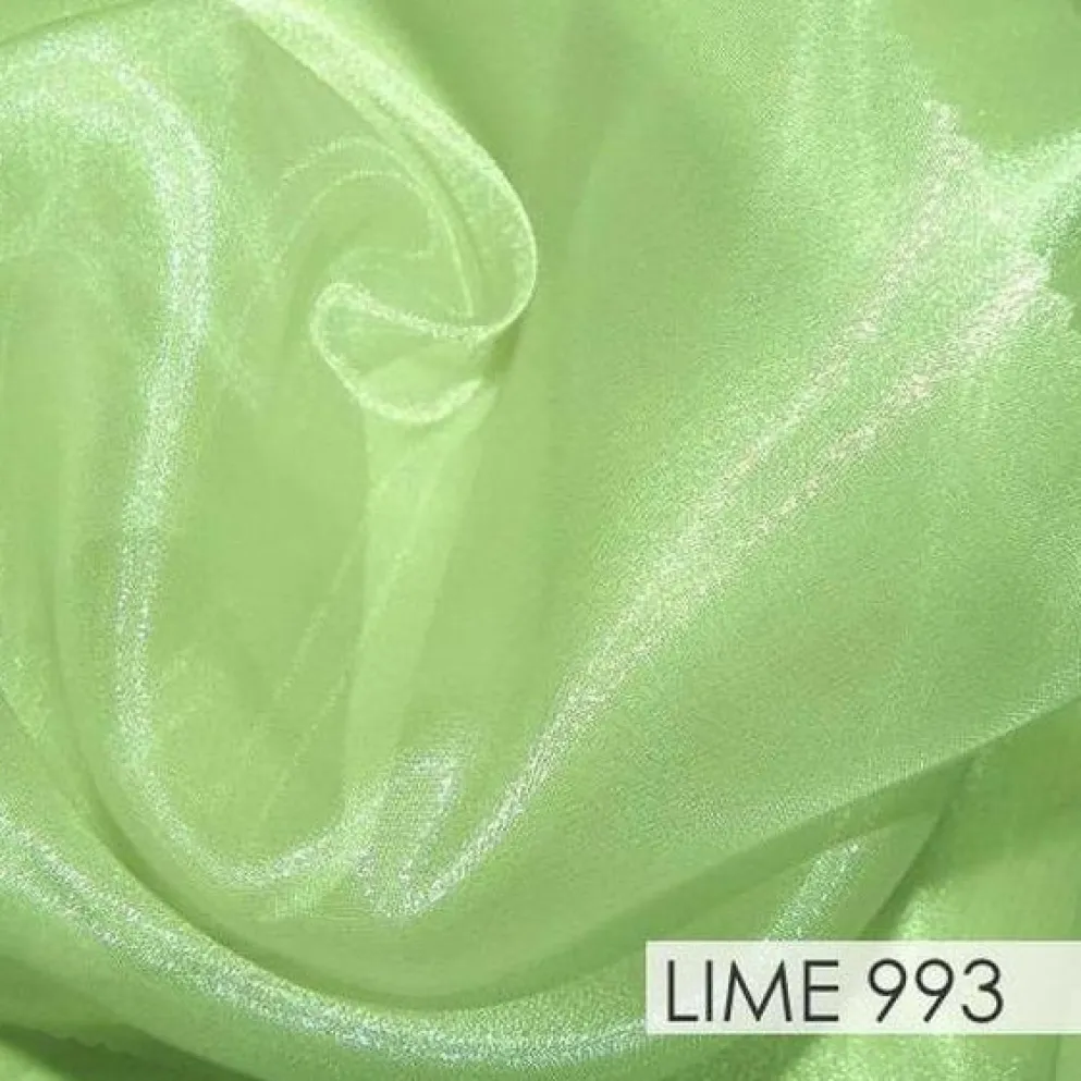 Crystal Organza Drapery Panels (58" Wide) / 64 Colors