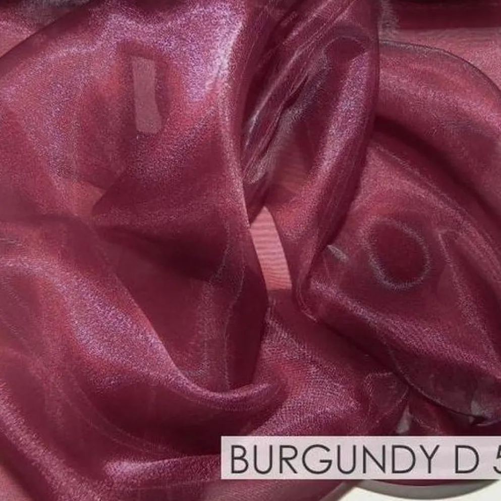 Crystal Organza Drapery Panels (58" Wide) / 64 Colors