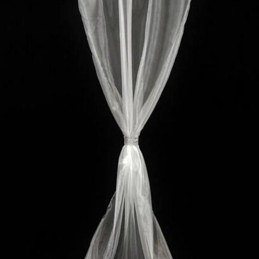 Crystal Organza Drapery Panels (58" Wide) / 64 Colors