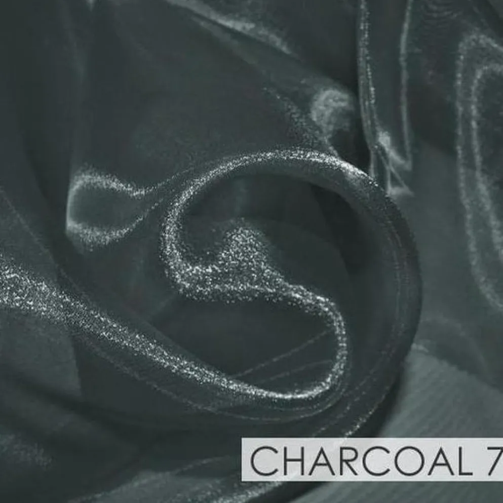 Crystal Organza Drapery Panels (58" Wide) / 64 Colors