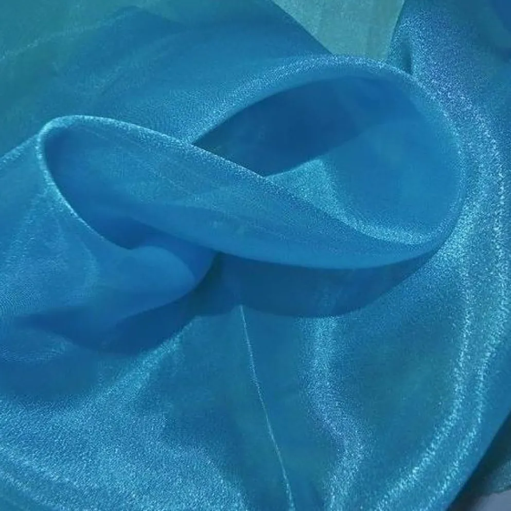Crystal Organza Table Linen in Turquoise 941