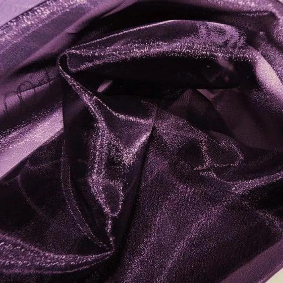 Crystal Organza Table Linen in Plum 720