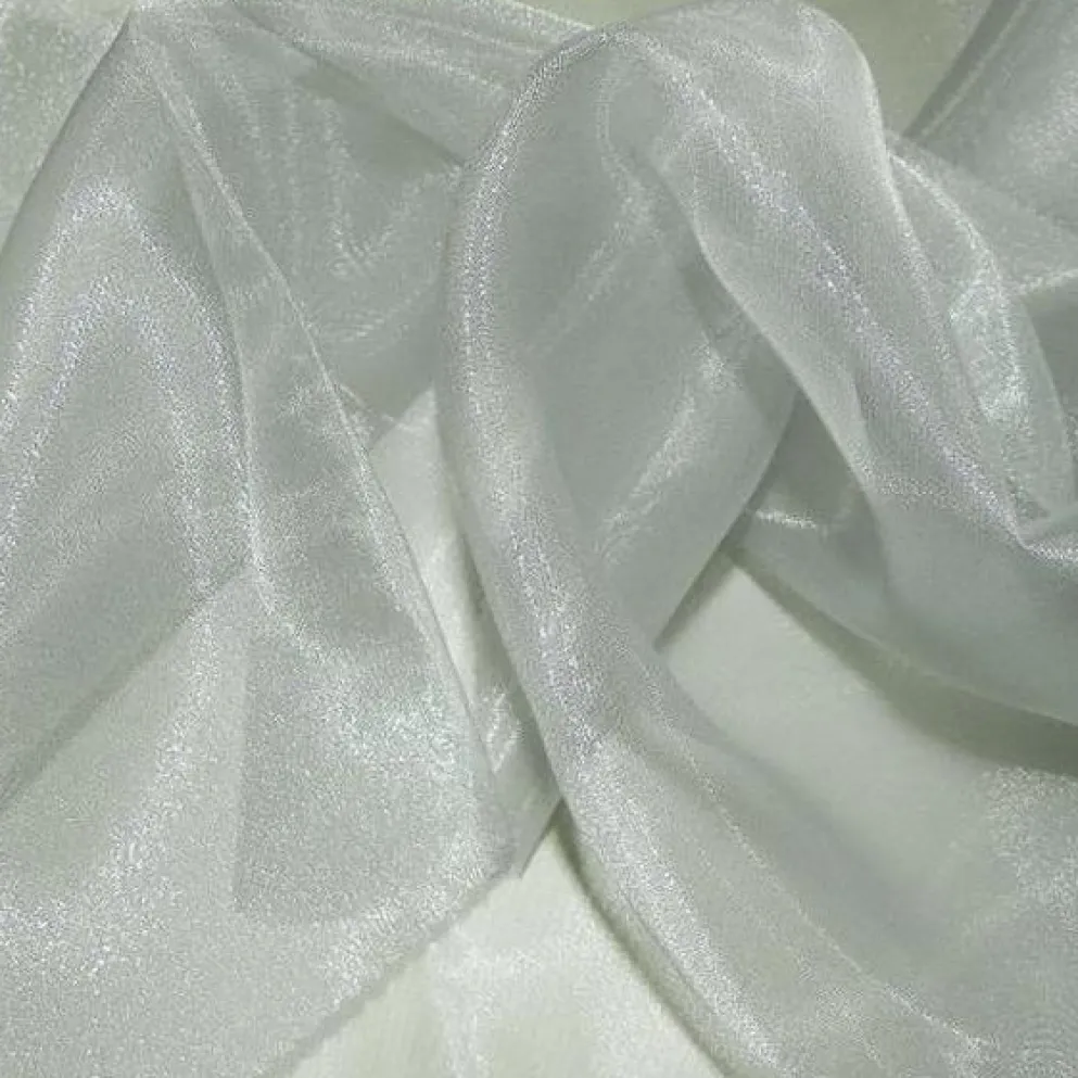 Crystal Organza Table Linen in Gray L 127