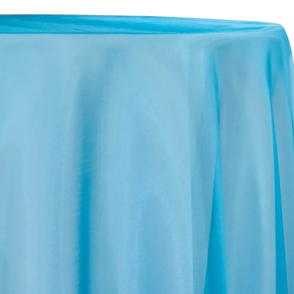 Crystal Organza Table Linen in Aqua 997