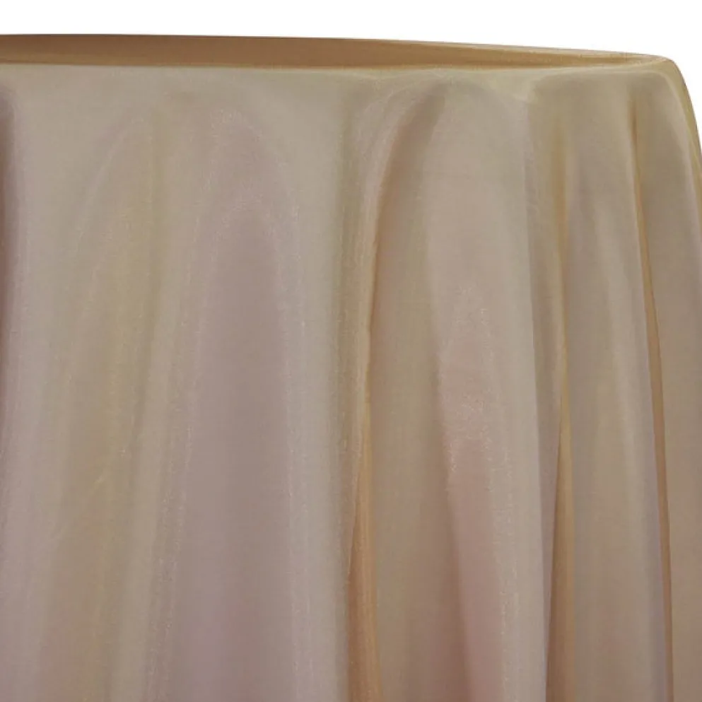 Crystal Organza Table Linen in Cappuccino 147