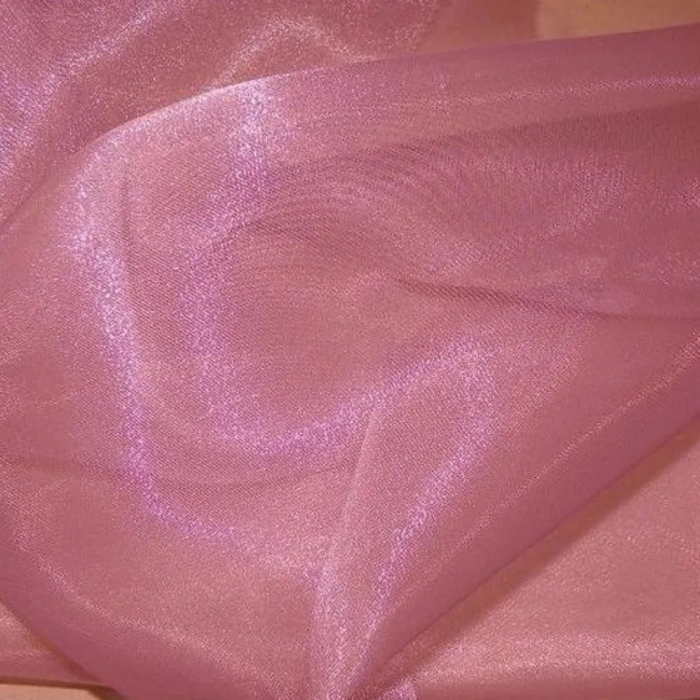 Crystal Organza Table Linen in Mauve 055