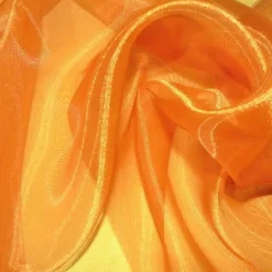 Crystal Organza Table Linen in Orange L 914