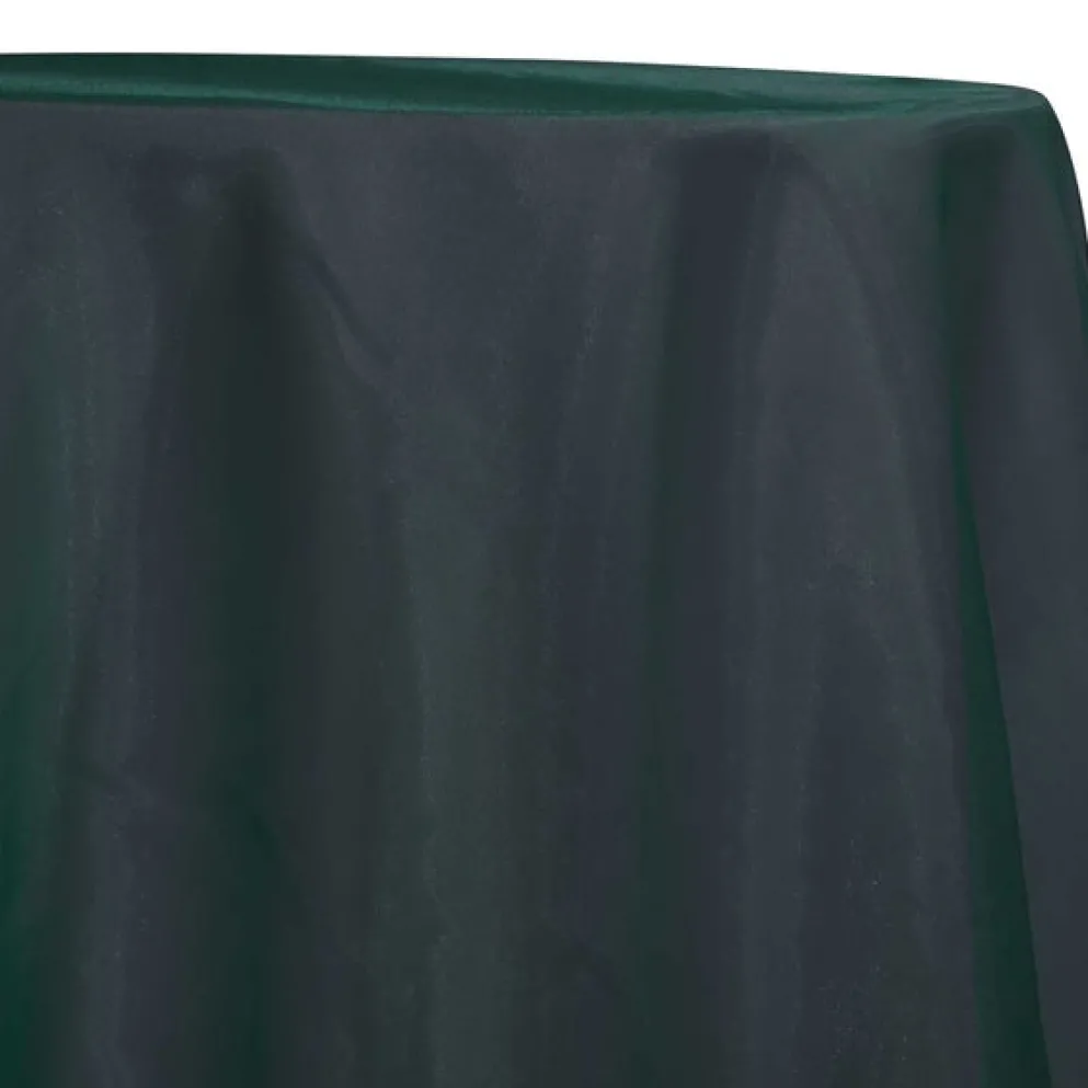Crystal Organza Table Linen in Hunter Green 405