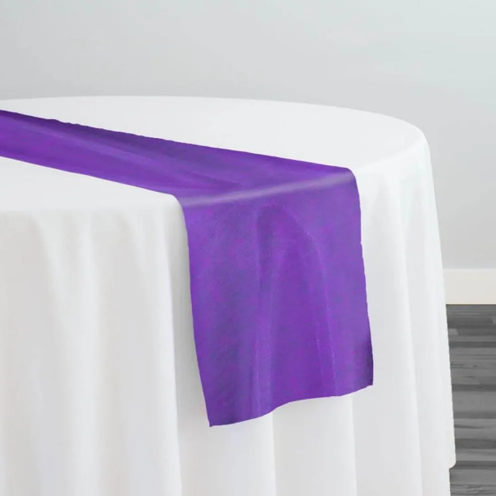Crystal Organza Table Runner in Purple 658