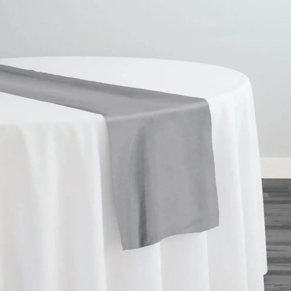 Crystal Organza Table Runner in Silver 922