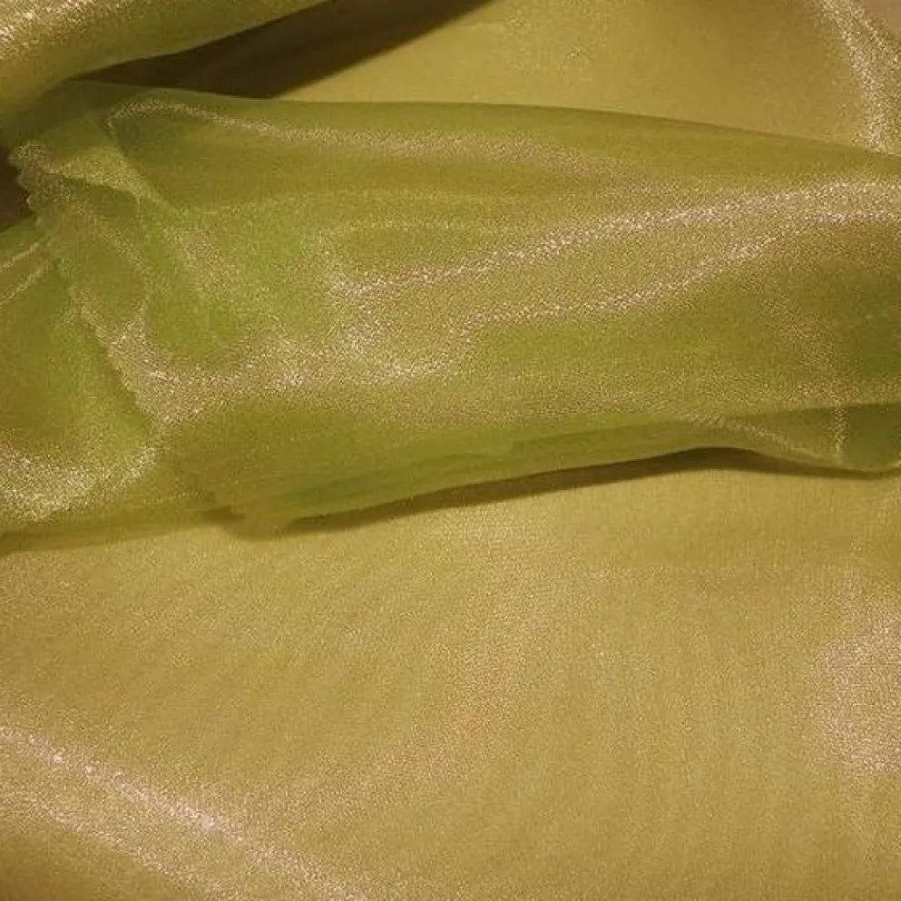 Crystal Organza Table Runner in Olive 337