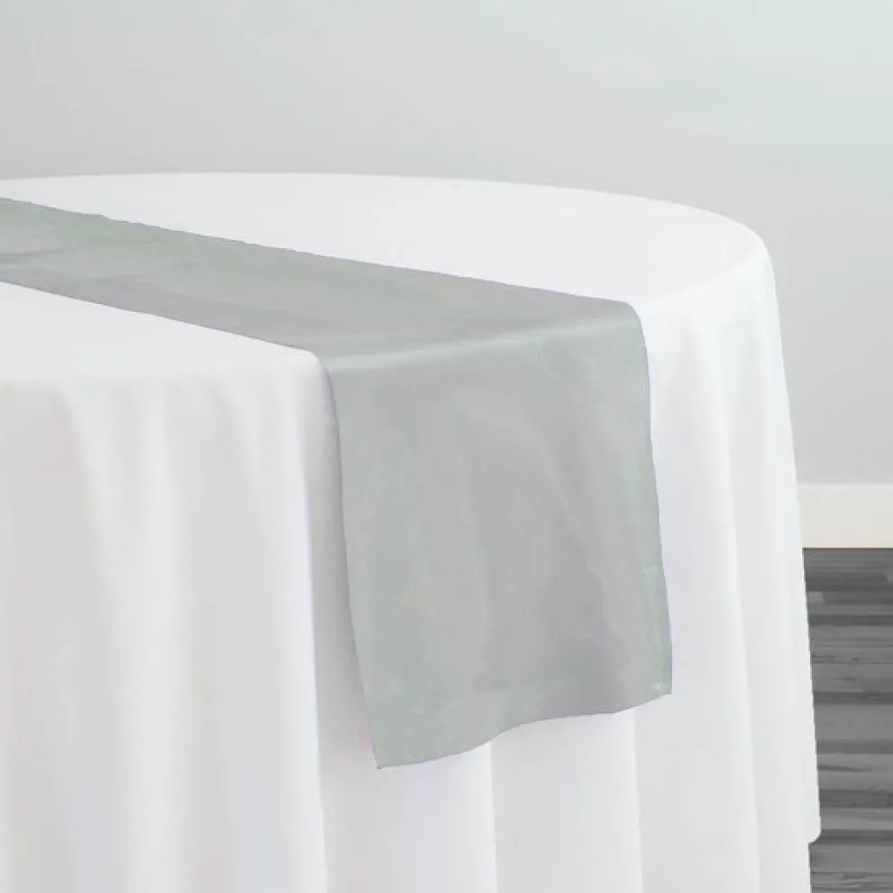 Crystal Organza Table Runner in Mint 600