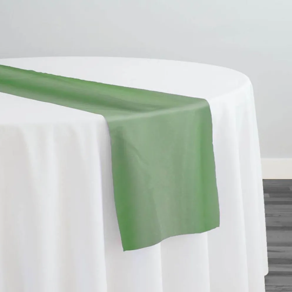 Crystal Organza Table Runner in Clover 322
