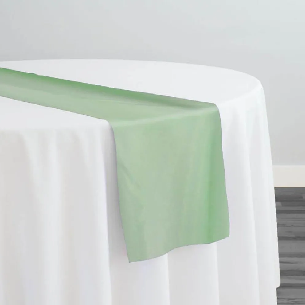 Crystal Organza Table Runner in Lime 993