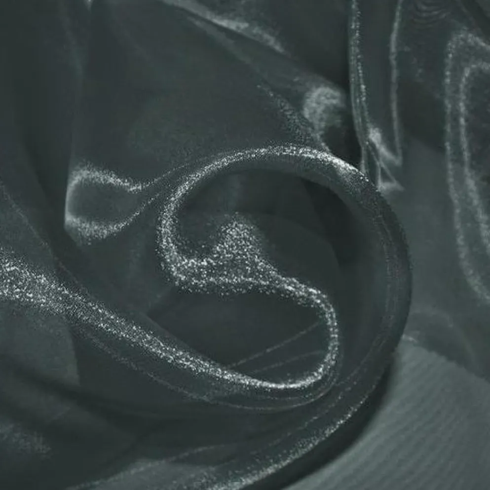 Crystal Organza Table Runner in Charcoal 765