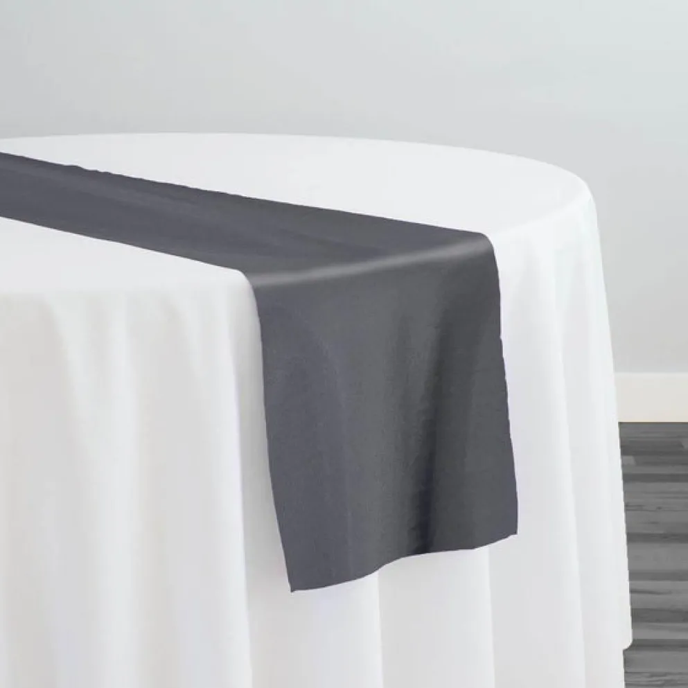 Crystal Organza Table Runner in Charcoal 765