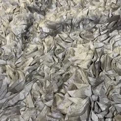 Curly Satin Table Linen In Silver