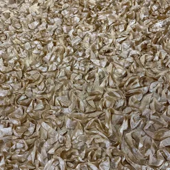 Curly Satin (w/ Poly Lining) Table Napkin in Champagne