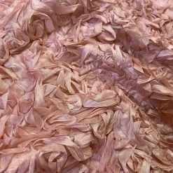 Curly Satin (w/ Poly Lining) Table Napkin in Dusty Rose