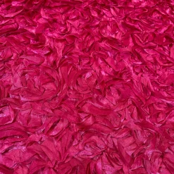 Curly Satin (w/ Poly Lining) Table Napkin in Fuchsia