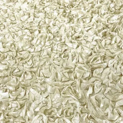 Curly Satin (w/ Poly Lining) Table Napkin in Ivory