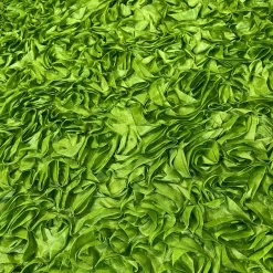 Curly Satin (w/ Poly Lining) Table Napkin in Moss