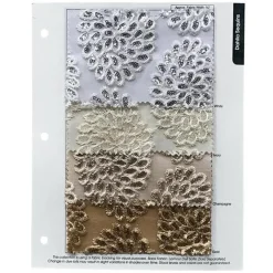 Dahlia Sequins Table Runner in Ivory