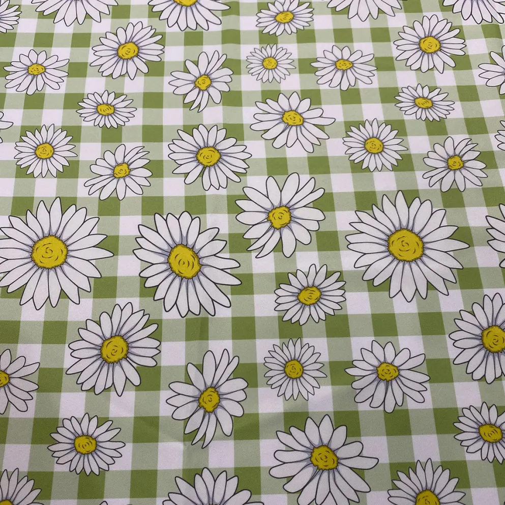 Daisy Checker (Poly Print) Table Linen