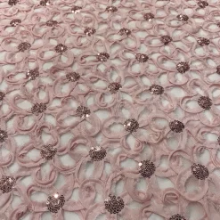 Daisy Sequins Table Linen in Blush