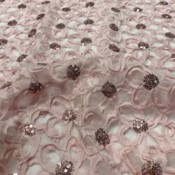 Daisy Sequins Table Linen in Blush