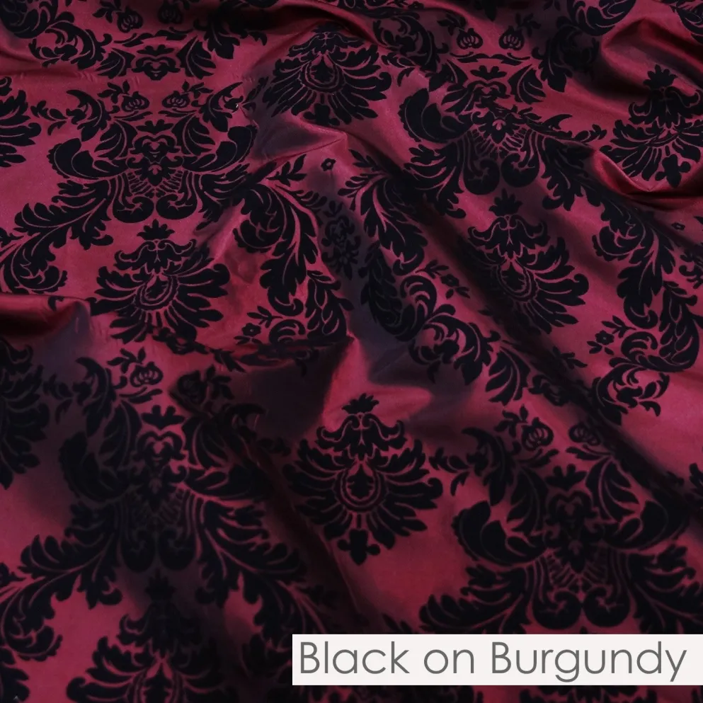 Damask Flocking Taffeta