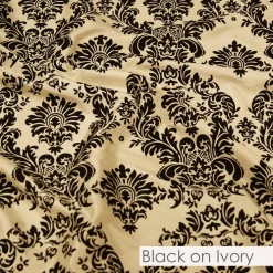 Damask Flocking Taffeta