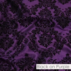 Damask Flocking Taffeta