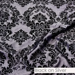 Damask Flocking Taffeta