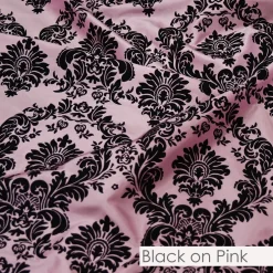 Damask Flocking Taffeta