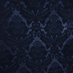Damask Poly Table Linen in Navy 1245