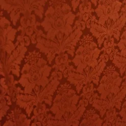 Damask Poly Table Linen in Rust 1351