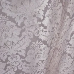 Damask Poly Table Linen in White
