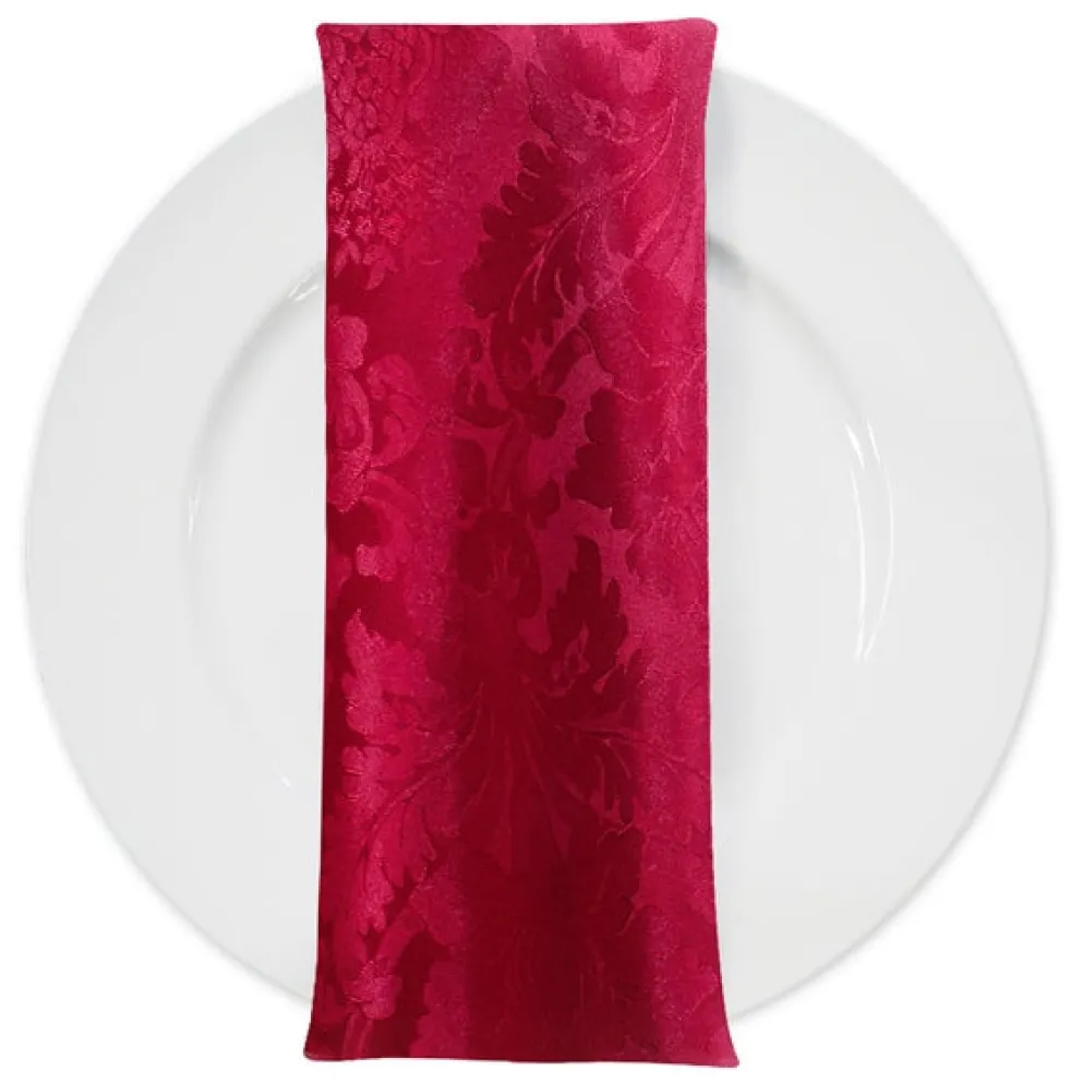 Damask Poly Table Napkin in Fuchsia 1225