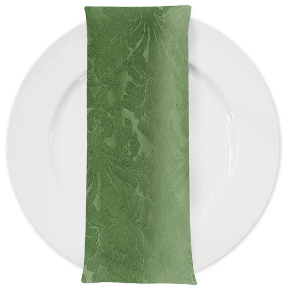 Damask Poly Table Napkin in Sage 1152