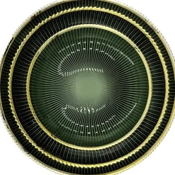 Deco - Glass Dinnerware in Green (Item # 0405)