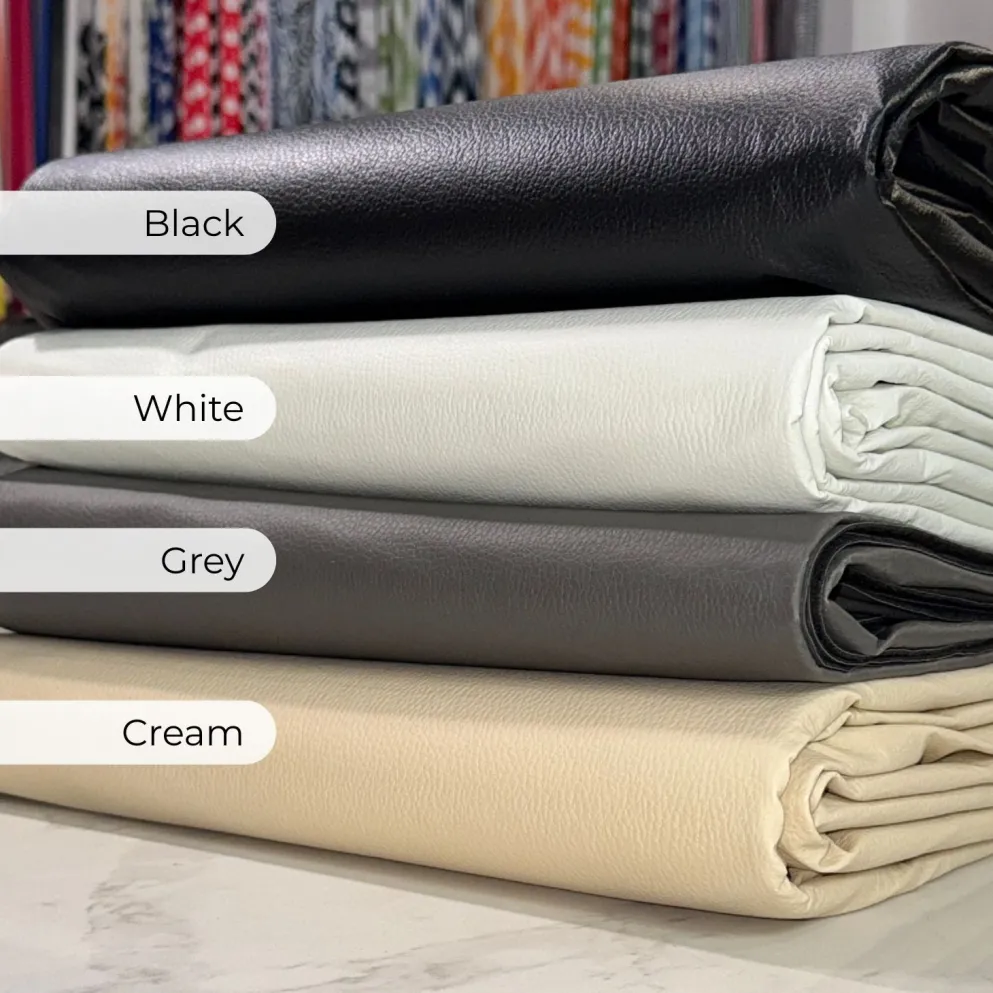 Deco Leather Table Linen in Black
