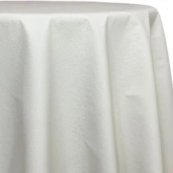 Deco Leather Table Linen in White