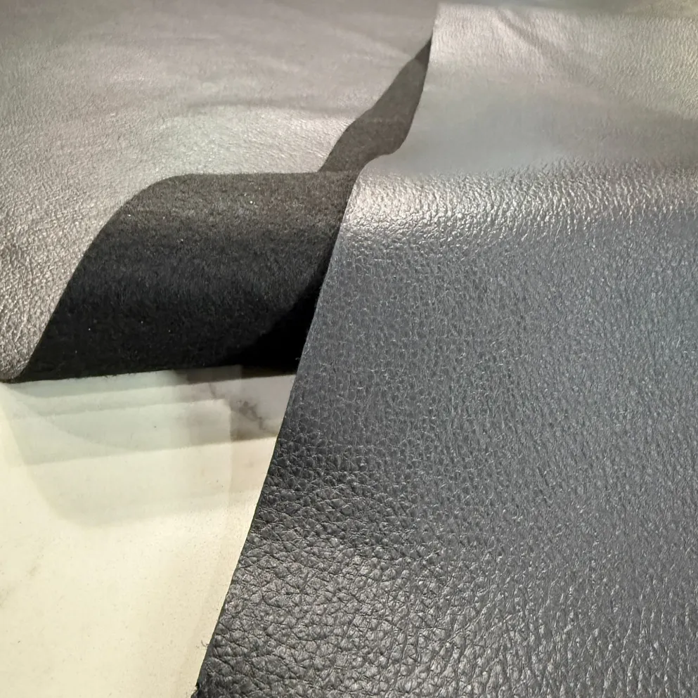 Deco Leather Table Napkin in Black